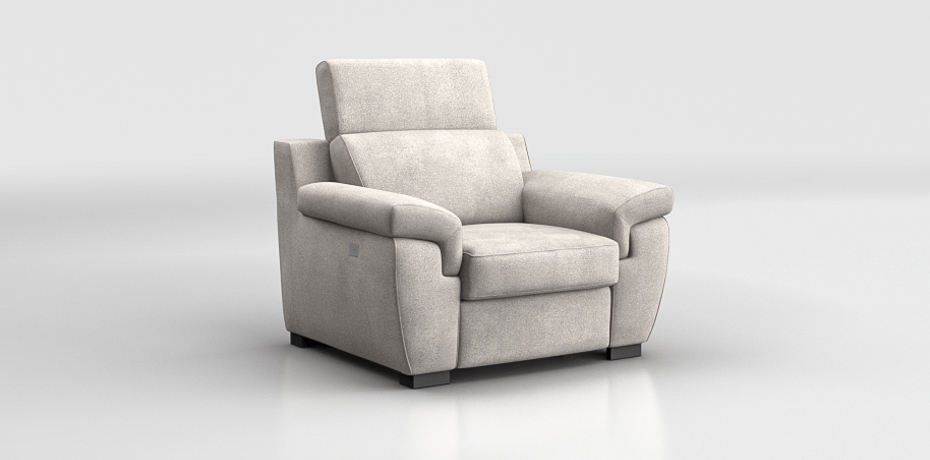 Berceto - armchair with 1 electric recliner